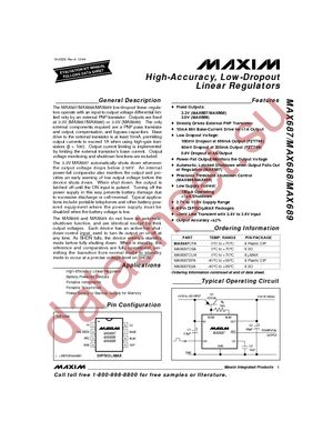 MAX687CPA datasheet  
